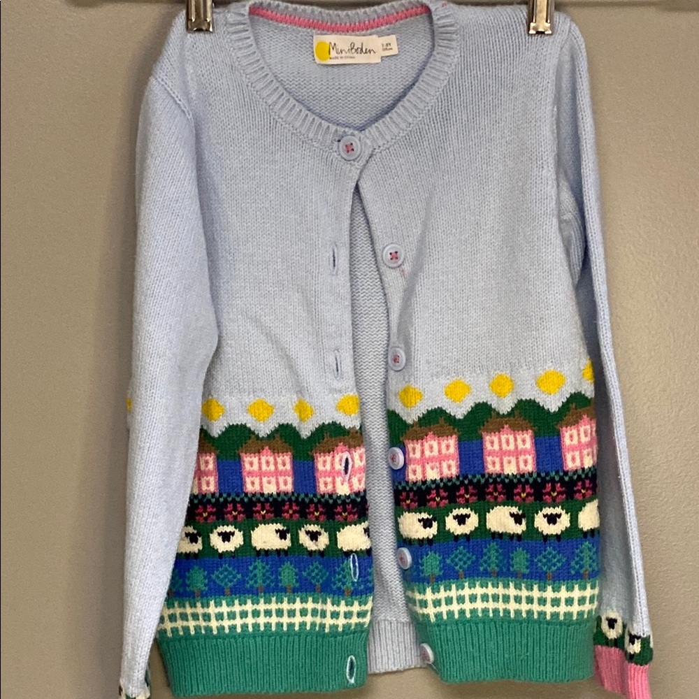 Mini Boden Blue and Pink Sweater Collection